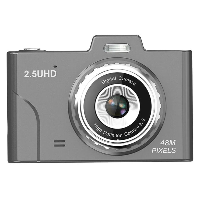 HD Pixel CCD Retro Student Camera 2.8-inch LCD Display Portable Digital Camera Support TF Card - Black - 1