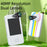D16 2.8 Inch Dual Lens Kids Phone Camera Touch Screen 10X Zoom Toddler Learning Phone Toy - White - 2