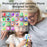D16 2.8 Inch Dual Lens Kids Phone Camera Touch Screen 10X Zoom Toddler Learning Phone Toy - White - 3