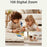 D16 2.8 Inch Dual Lens Kids Phone Camera Touch Screen 10X Zoom Toddler Learning Phone Toy - White - 6