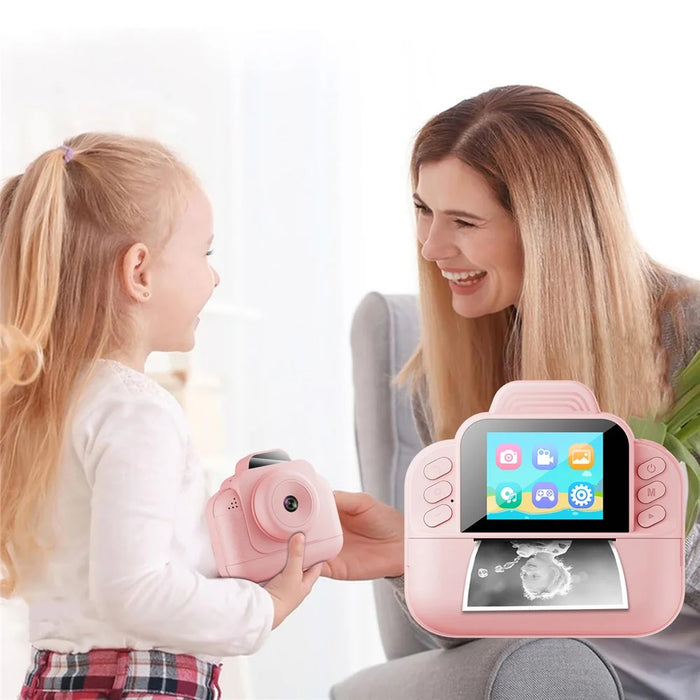 S9 2.4 Inch Kids Instant Print Camera Thermal Printer Children HD Video Recorder - Blue - 7