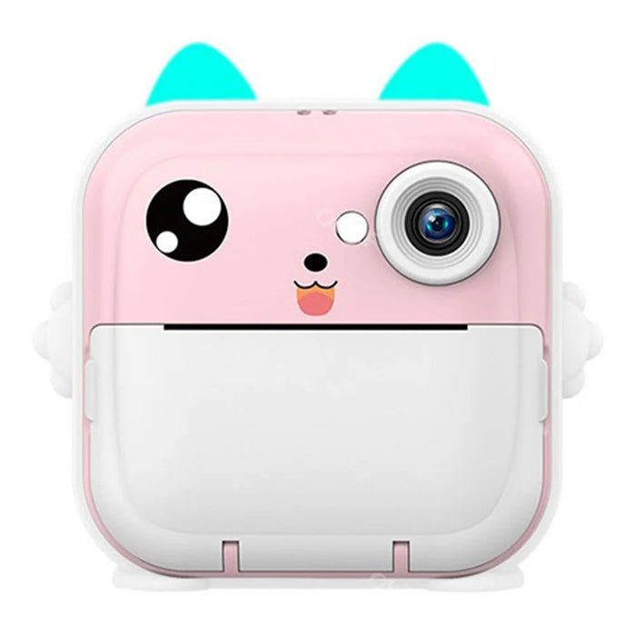 Q5 Portable HD Instant Photo Printer Camera 2.4 Inch IPS Screen 1080P Video Kids Camera - Pink - 1