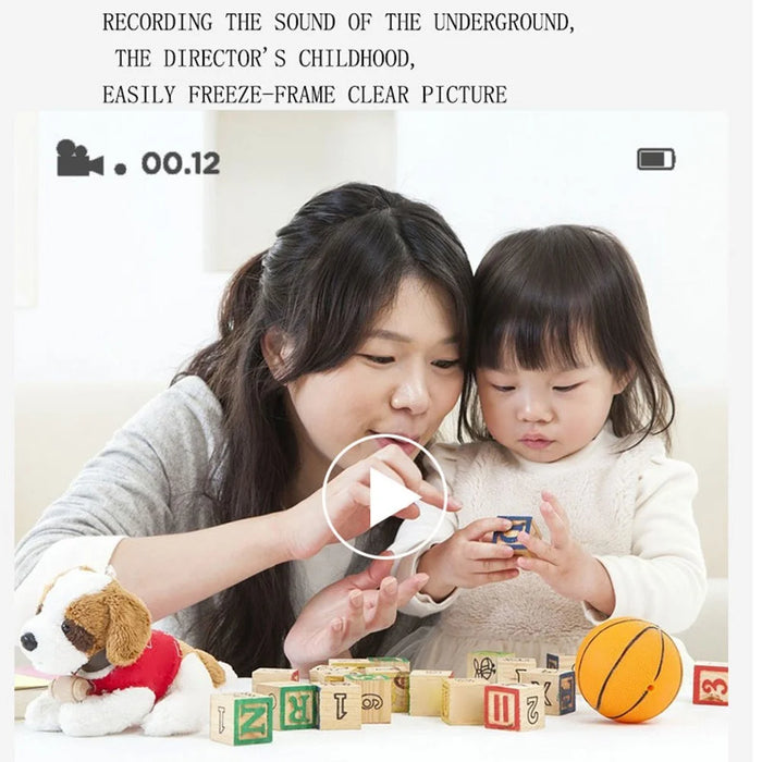 Q5 Portable HD Instant Photo Printer Camera 2.4 Inch IPS Screen 1080P Video Kids Camera - Pink - 7