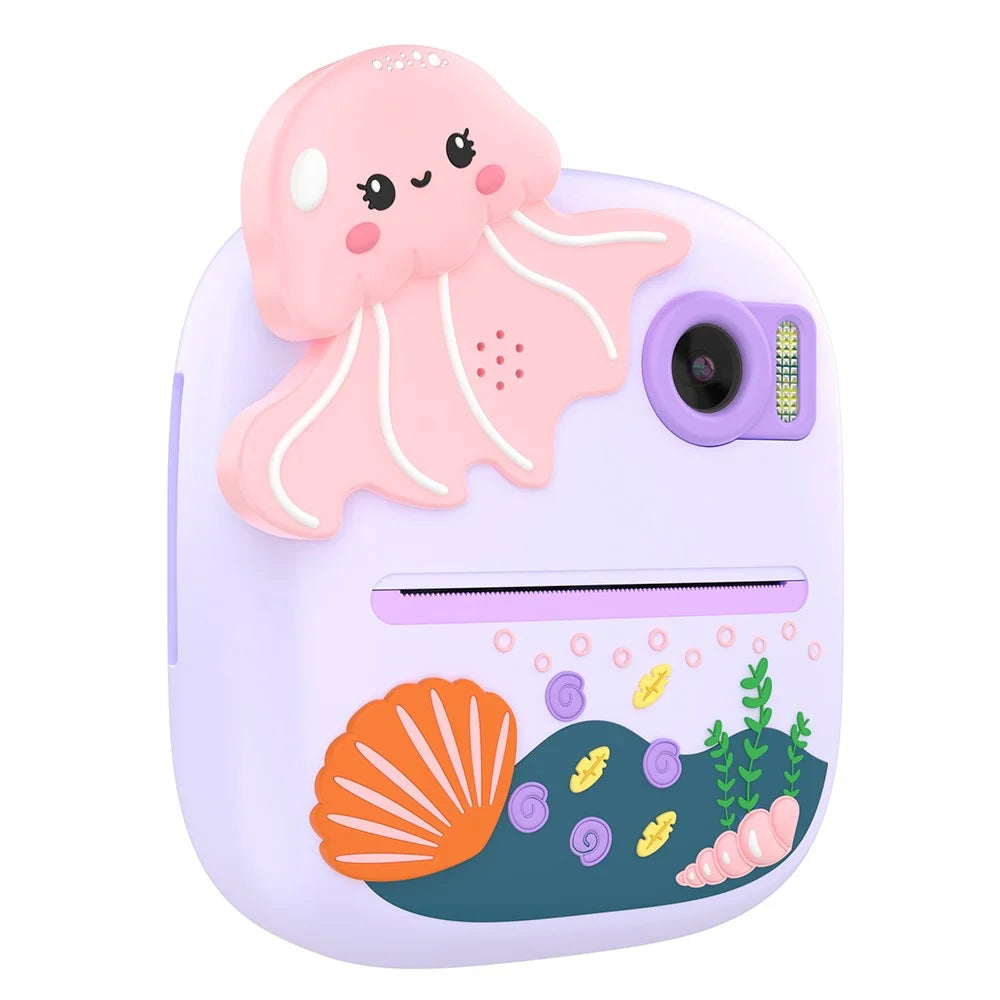 P8 Kids Camera Dual Lens Instant Print 2.4 Inch IPS Screen Video Recorder with 32GB Card + Card Reader - 2