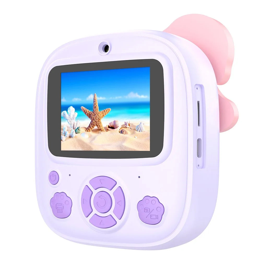 P8 Kids Camera Dual Lens Instant Print 2.4 Inch IPS Screen Video Recorder with 32GB Card + Card Reader - 3