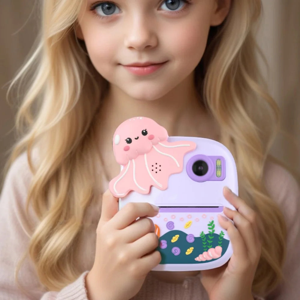 P8 Kids Camera Dual Lens Instant Print 2.4 Inch IPS Screen Video Recorder with 32GB Card + Card Reader - 7