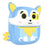 P7 2.4 Inch IPS Screen Kids Digital Camera Dual Lens Instant Printer with 32GB Card + Card Reader - Blue - 2