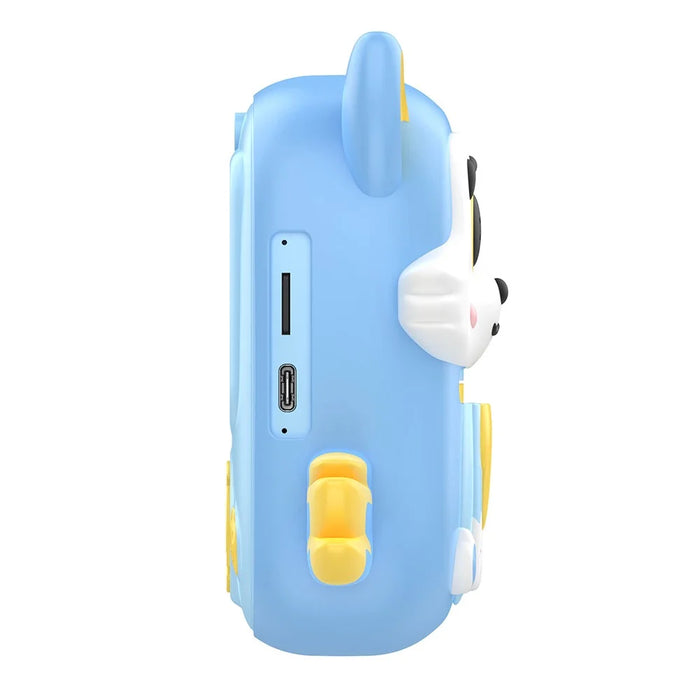 P7 2.4 Inch IPS Screen Kids Digital Camera Dual Lens Instant Printer with 32GB Card + Card Reader - Blue - 4