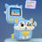 P7 2.4 Inch IPS Screen Kids Digital Camera Dual Lens Instant Printer with 32GB Card + Card Reader - Blue - 6