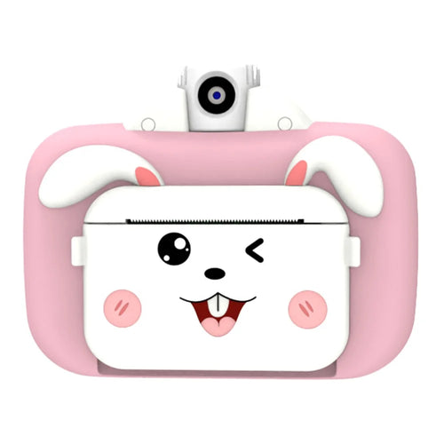 F11 Children WiFi Print Camera Thermal Printing Instant Camera 3.5 inch HD Kids Mini Camera - Pink - 1