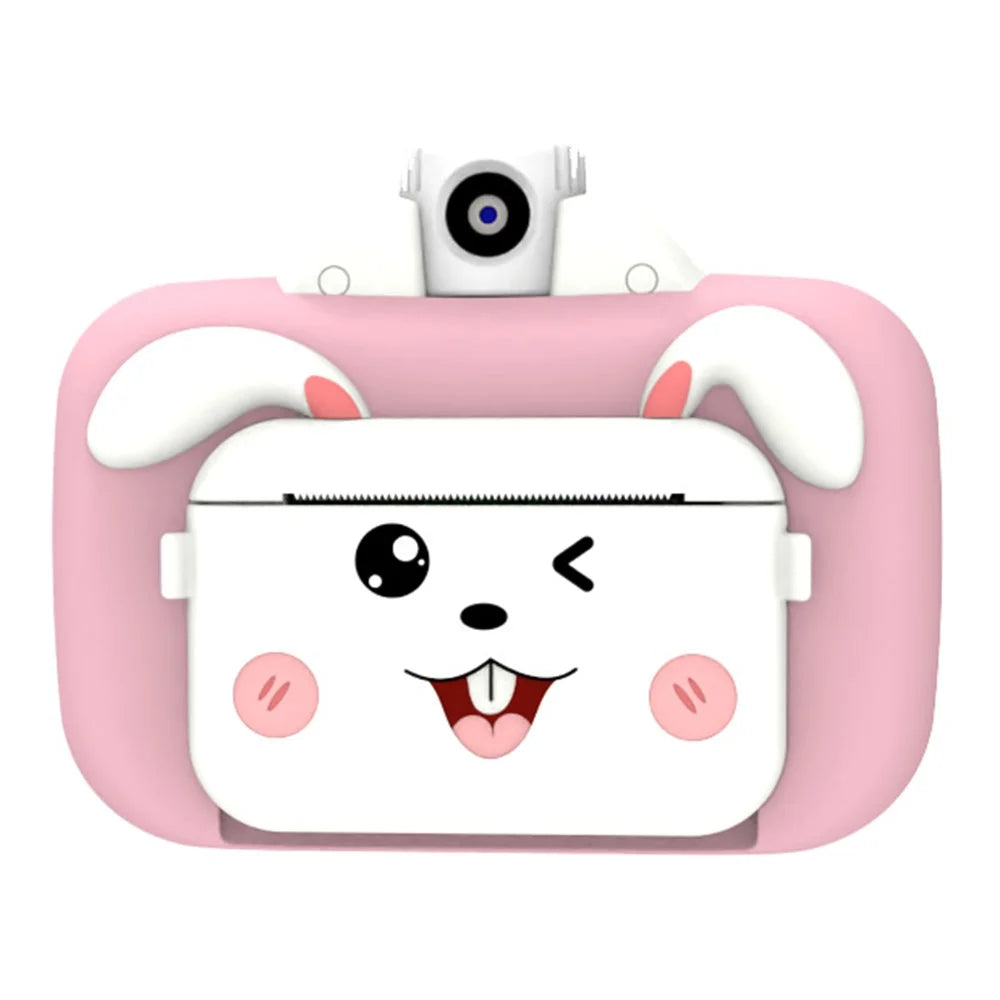 F11 Children WiFi Print Camera Thermal Printing Instant Camera 3.5 inch HD Kids Mini Camera - Pink - 1