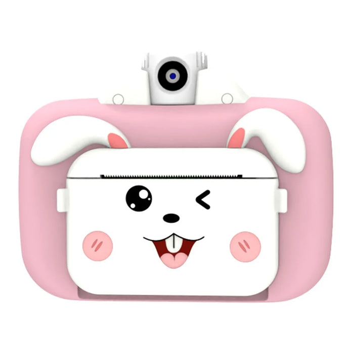 F11 Children WiFi Print Camera Thermal Printing Instant Camera 3.5 inch HD Kids Mini Camera - Pink - 1