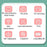 F11 Children WiFi Print Camera Thermal Printing Instant Camera 3.5 inch HD Kids Mini Camera - Pink - 2