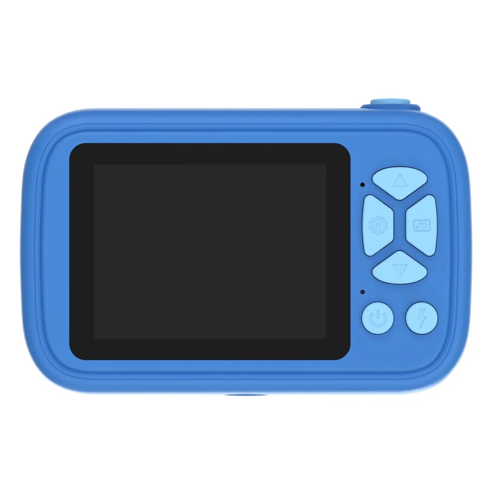 H19 2.4 Inch Screen Kids Camera Flip Lens Digital Camera HD Camcorder Built In Games ( without Tripod ) - Blue - 3