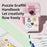 P02 2.4 Inch Instant Print Camera Cartoon Animal Pattern Flip Lens HD Camera for Kids with 32GB Card + Card Reader - Pink - 7