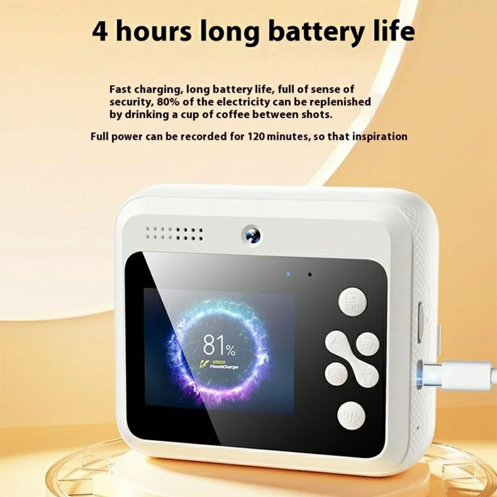K22 Digital Kids Camera 2.4 Inch IPS Screen 1080P Video Recording Instant Print Photo Capture Camera - 5