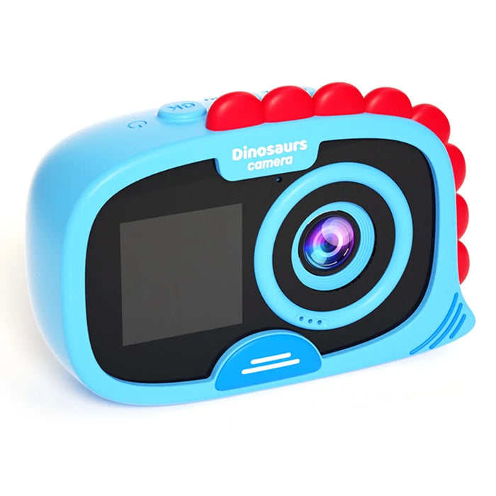 FAD Dual Screen Digital Camera Dinosaur Design 2.0 Inch HD Display Waterproof Video Recorder for Kids - Blue - 1