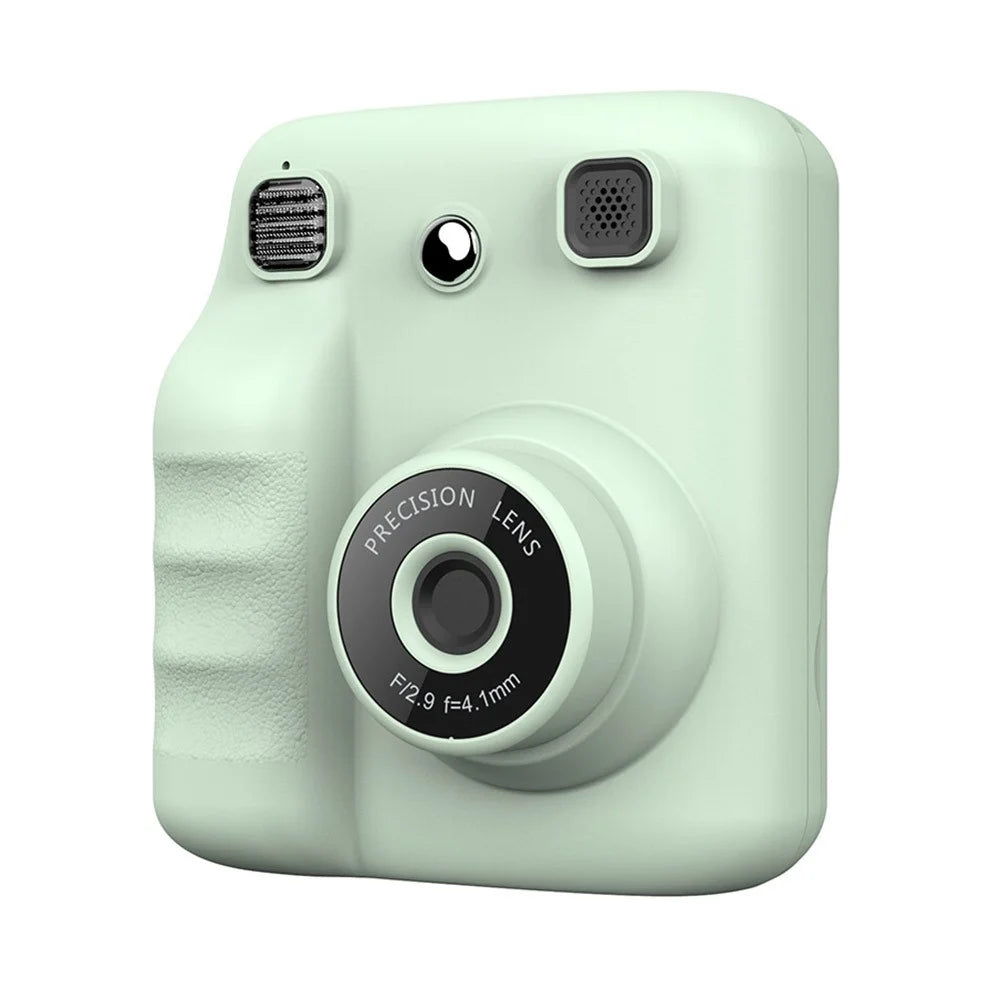 A29 2.4 Inch IPS HD Screen VGA Lens Instant Photo Printing Video Recording Digital Camera for Kids - Green - 1