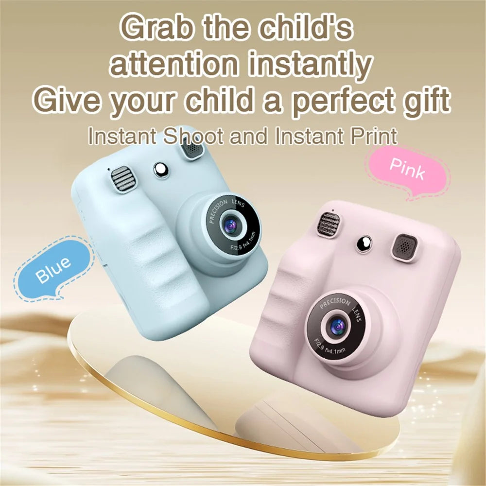 A29 2.4 Inch IPS HD Screen VGA Lens Instant Photo Printing Video Recording Digital Camera for Kids - Green - 3