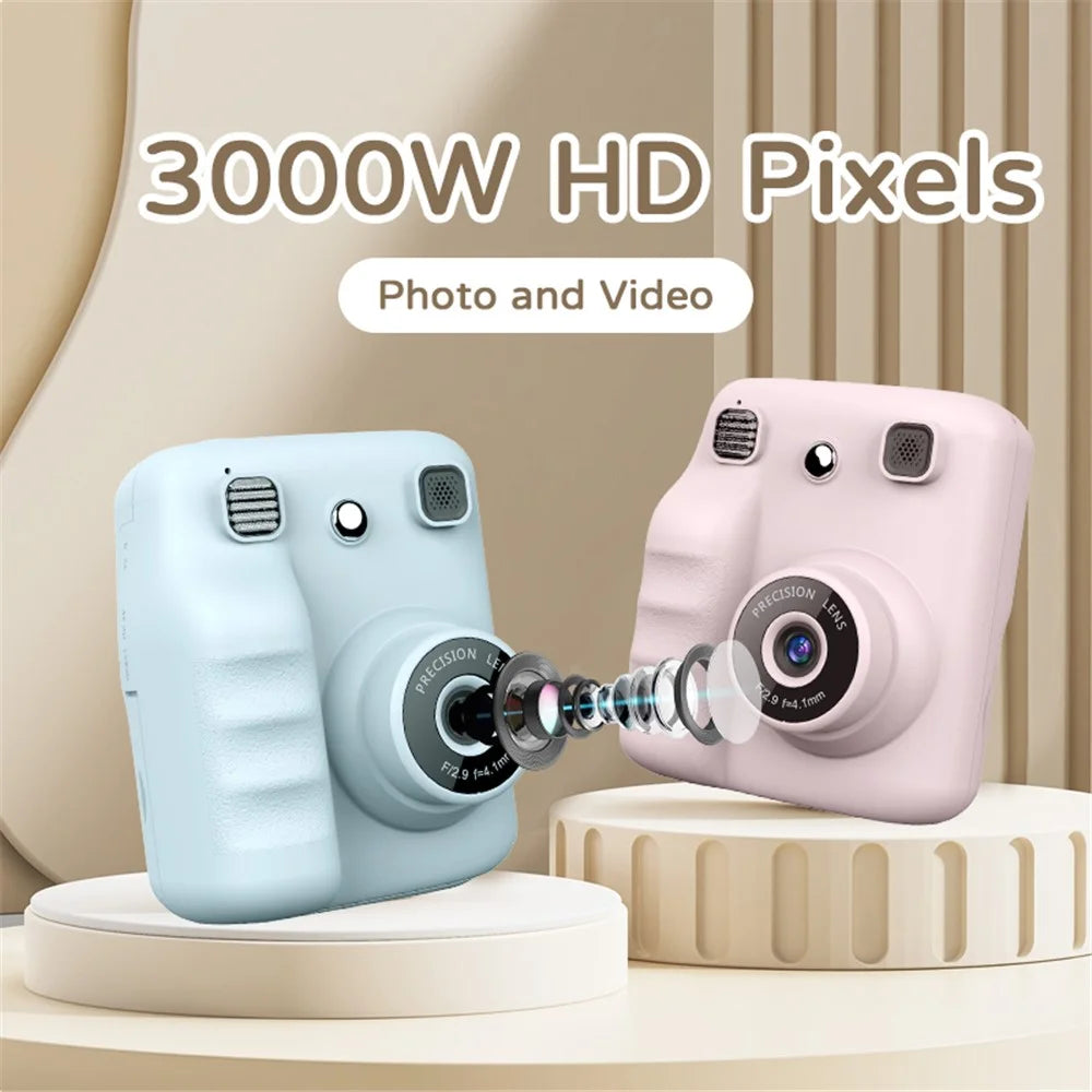 A29 2.4 Inch IPS HD Screen VGA Lens Instant Photo Printing Video Recording Digital Camera for Kids - Green - 7