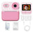 P03 Instant Print Camera for Kids 1080P Digital Video Camcorder with 32G Memory Card and Card Reader - Pink - 1