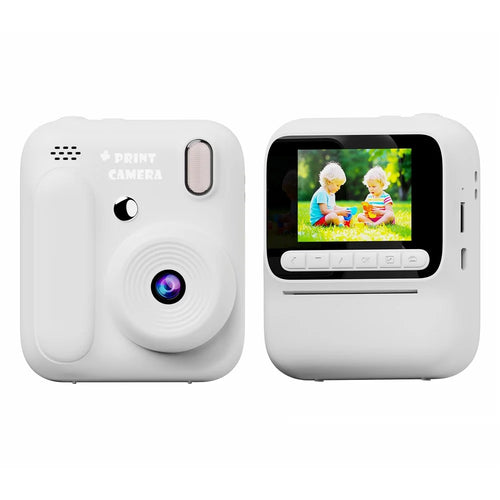 Z700 2.4 Inch IPS Screen Instant Print Camera for Kids HD Photo Video Recorder Support Single Color Print - White - 1