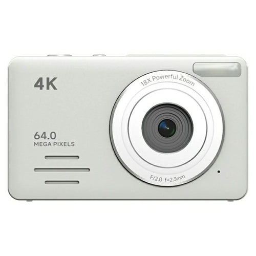 S7 4K Digital Camera 18x Zoom 64MP CMOS Sensor 2.88 Inch HD Screen Travel Selfie Camera - White - 1