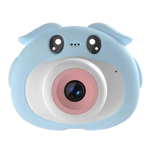 K69 For Kids Digital Camera Cartoon Animal Design 8X Zoom 2.0 Inch HD Screen Dual Lens Video Recorder - Blue - 1