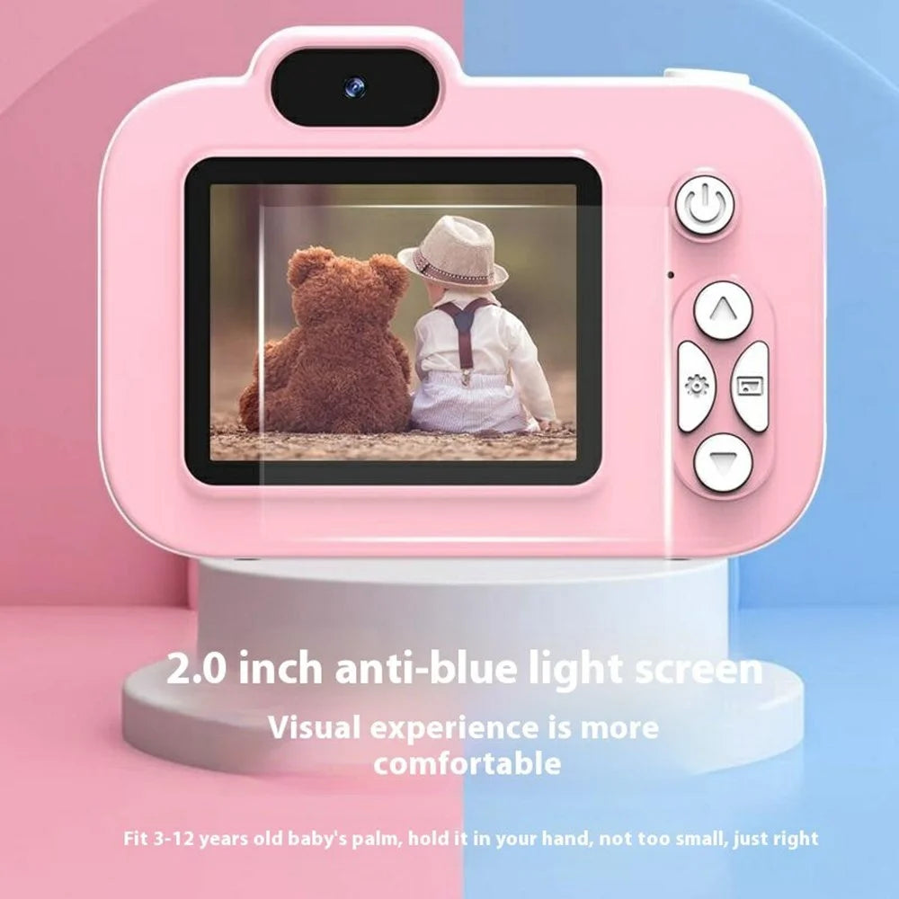 Y8 2.0 Inch Screen Kids Digital Camera Auto Focus Single Lens HD Video Recorder for Children - Pink - 4