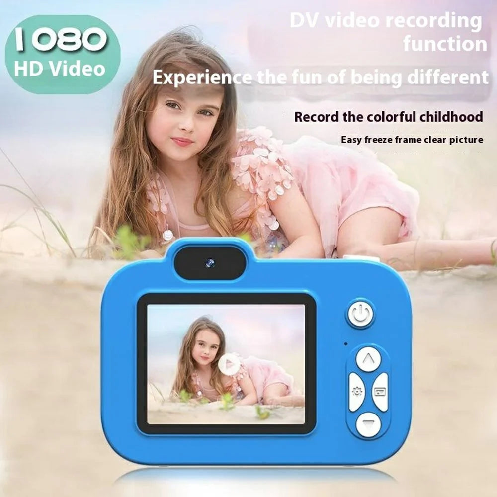 Y8 2.0 Inch Screen Kids Digital Camera Auto Focus Single Lens HD Video Recorder for Children - Pink - 5