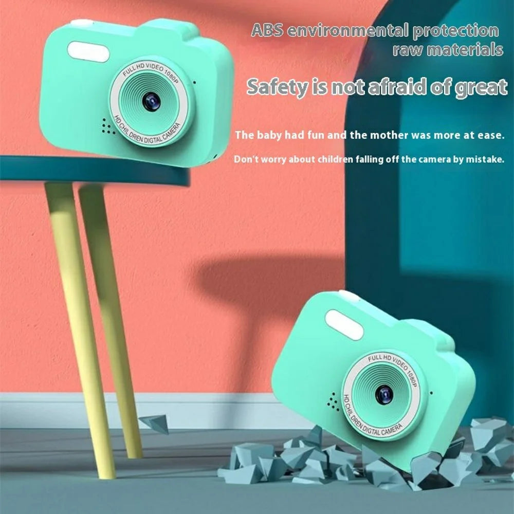Y8 2.0 Inch Screen Kids Digital Camera Auto Focus Single Lens HD Video Recorder for Children - Pink - 7