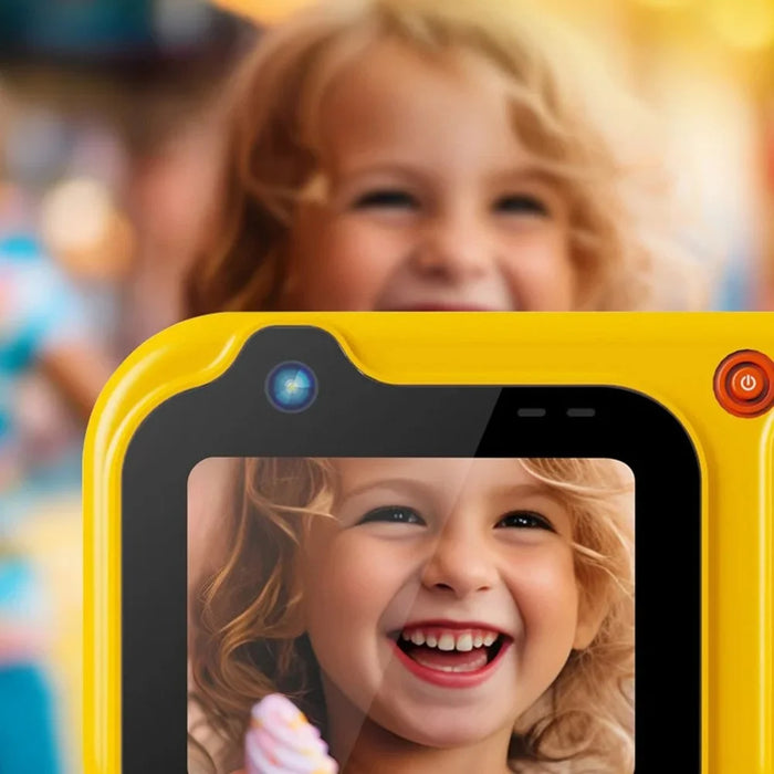D60 3m Underwater 2.4 Inch IPS Screen Dual Lens Kids Camera with 32GB Memory Card (No Tripod) - Yellow - 2
