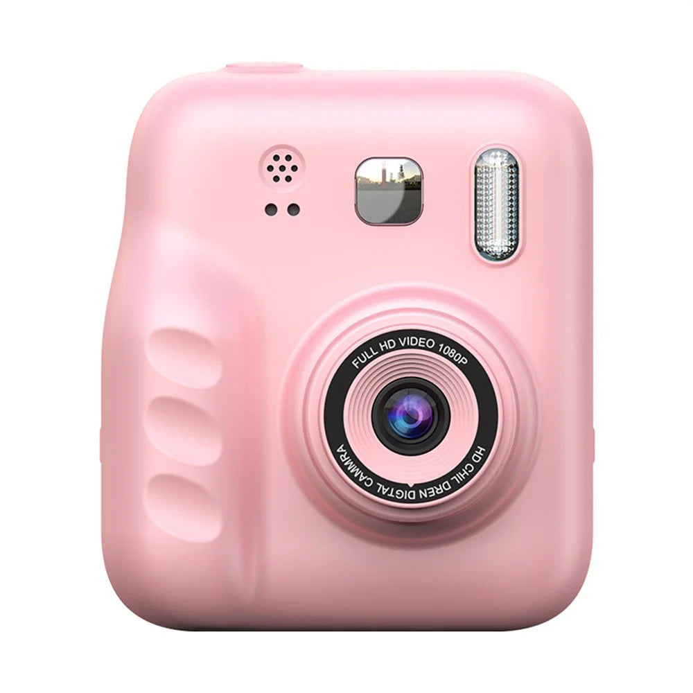 Y300H 2.0 Inch IPS Screen Portable Instant Print Digital Camera HD Video Recorder for Children - Pink - 1