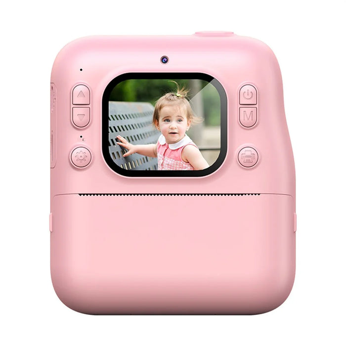 Y300H 2.0 Inch IPS Screen Portable Instant Print Digital Camera HD Video Recorder for Children - Pink - 2