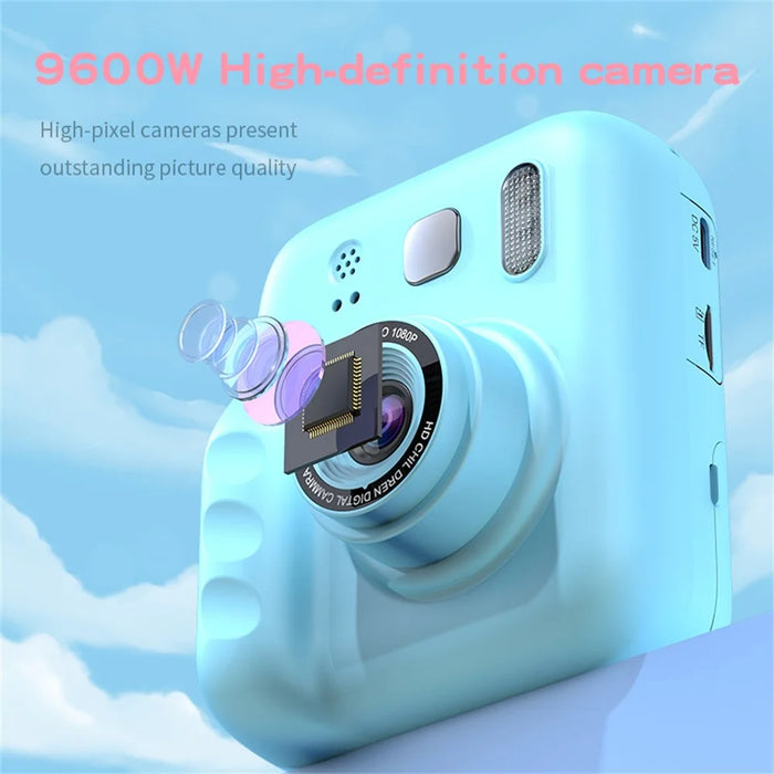 Y300H 2.0 Inch IPS Screen Portable Instant Print Digital Camera HD Video Recorder for Children - Pink - 5