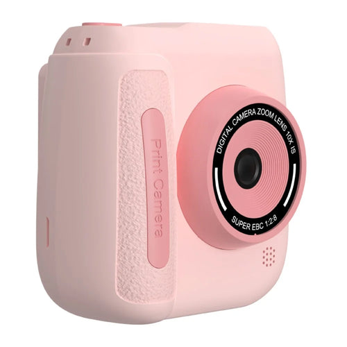 D102 2.4 Inch IPS Screen Instant Print Digital Camera for Kids 10X Zoom Dual HD Lens Video Recorder - Pink - 1