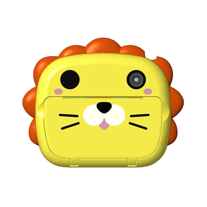 K05 Cute Cat Shape Dual Lens Camera 2.4 inch HD Screen Instant Print Kids Digital Camera - Yellow - 1