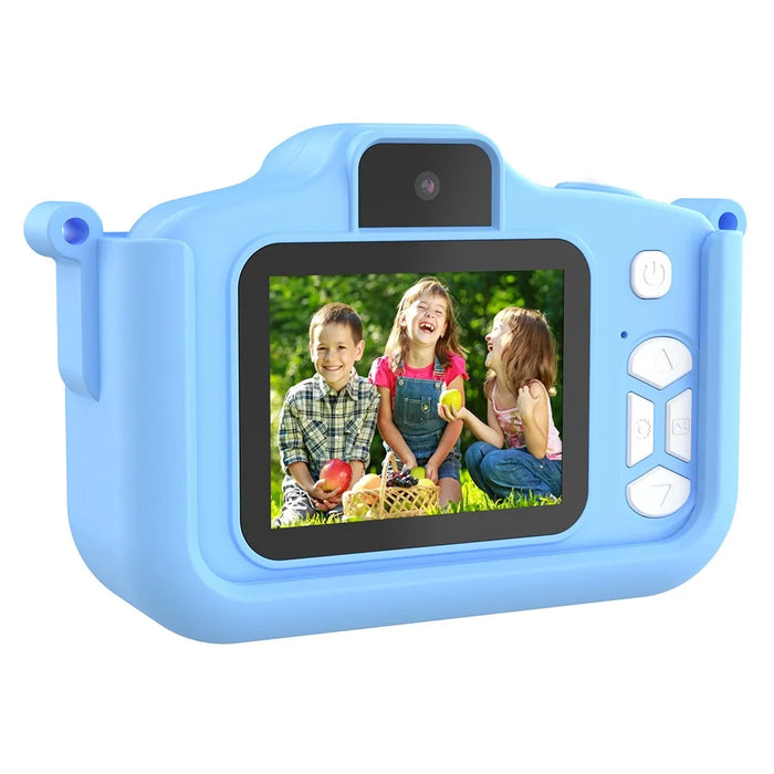 T6S Cartoon Rabbit Digital Camera for Kids 2.0 Inch IPS Screen HD Dual Lens Video Recorder - Blue - 2