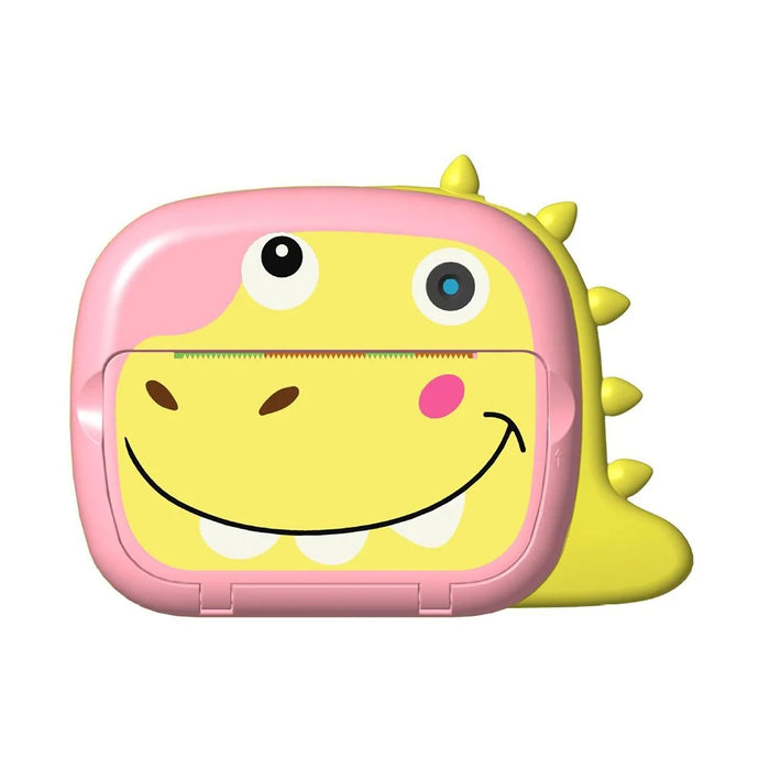 K07 Dinosaur Shape Front / Rear Dual Kids Camera 2.4 Inch IPS Screen WiFi Instant Print Digital Camera - Pink - 2