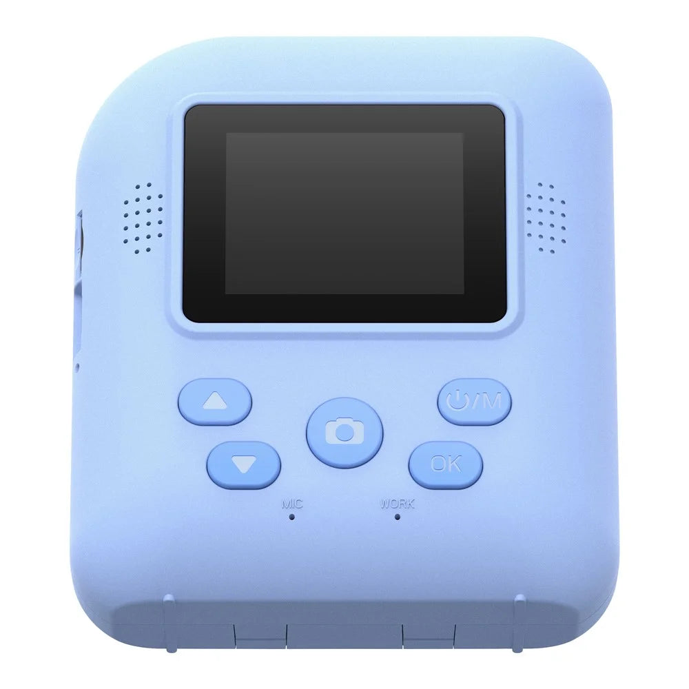 P89 HD Children Instant Print Camera Portable Kids Digital Camera Photo Printer with 32GB Memory Card - Blue - 3