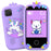 W5 Kids Learning Toy Phone Educational Games Camera Video Recorder with 32GB Memory Card - Purple - 1