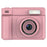 D15 For Kids Portable Video Recorder 2.4 Inch IPS Screen Instant Print Camera with 32GB Card + Card Reader (Support Monochrome Printing) - Pink - 1