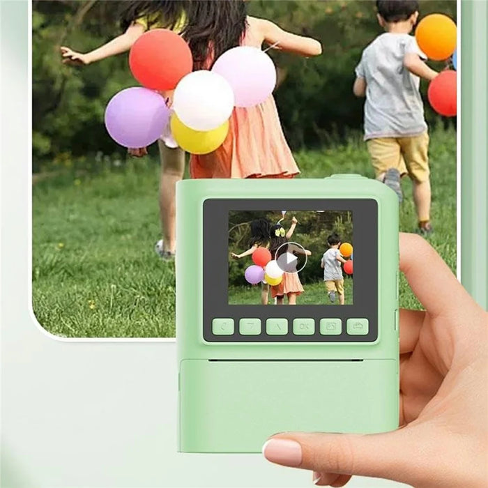 Z900 2.4 Inch Instant Print Camera Kids HD Video Recorder Support Monochrome Printing - Pink - 6