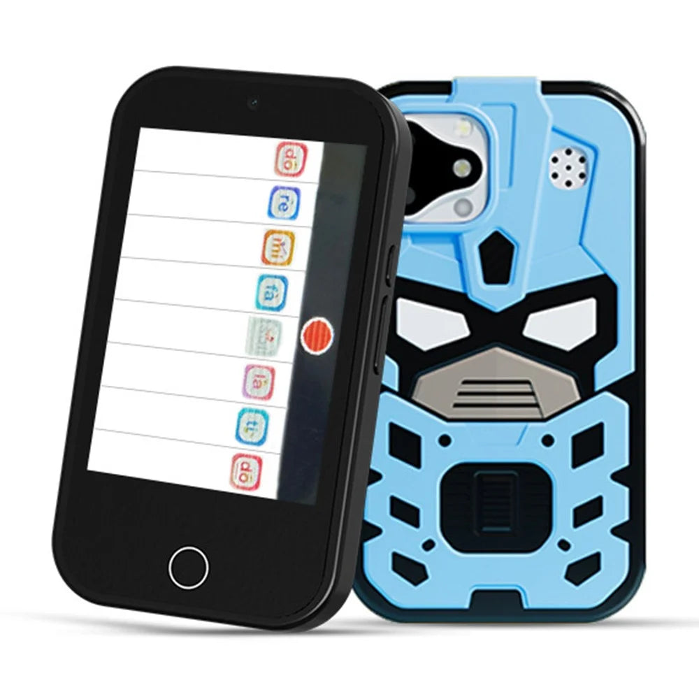 D17 2.8 Inch Touchscreen Dual Camera Multifunction Phone Toy for Children Video Recording Digital Camera - King Kong / Blue - 1