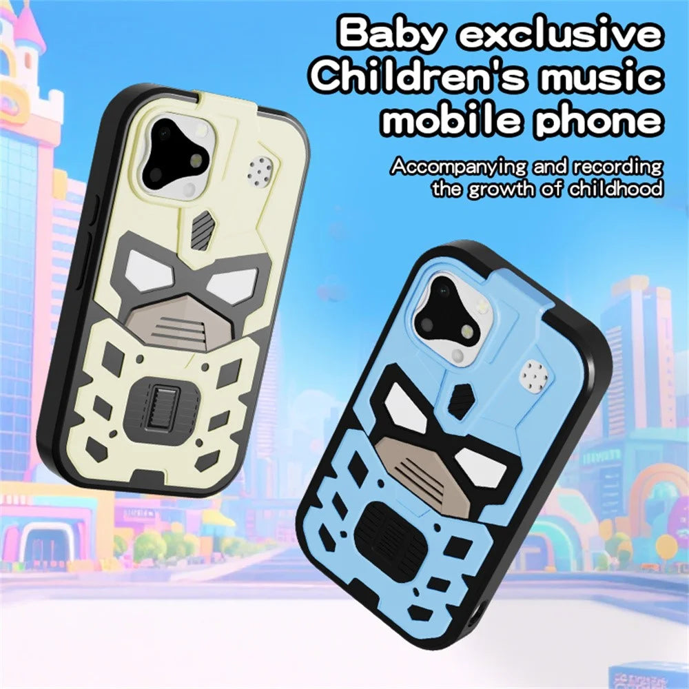 D17 2.8 Inch Touchscreen Dual Camera Multifunction Phone Toy for Children Video Recording Digital Camera - King Kong / Blue - 2