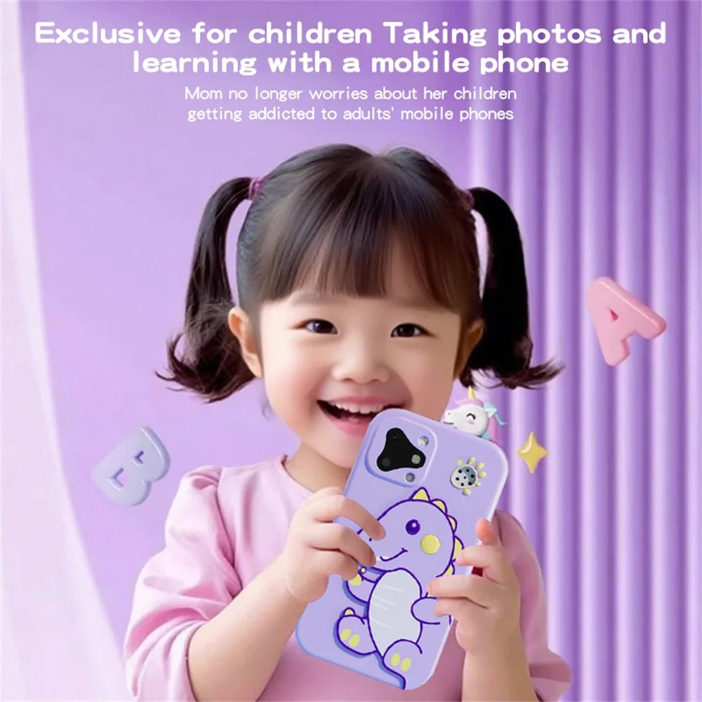 D17 2.8 Inch Touchscreen Dual Camera Multifunction Phone Toy for Children Video Recording Digital Camera - King Kong / Blue - 5
