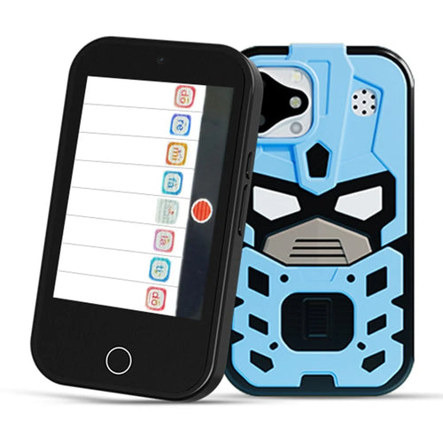 D17 2.8 Inch Touchscreen Dual Camera Multifunction Phone Toy for Children Video Recording Digital Camera, with 32GB Card - King Kong / Blue - 1