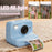 P10 Dual Lens Instant Print Camera for Kids 2.4 Inch IPS Screen Video Recorder, Support Monochrome Printing - Blue - 4