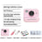 P10 Dual Lens Instant Print Camera for Kids 2.4 Inch IPS Screen Video Recorder, Support Monochrome Printing - Blue - 5