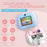 ZK18 Kids Camera Instant Print, Dual-Lens 2.4 inch 2MP 1080P Selfie Instant Cameras Support Music Play and Games - Pink - 2